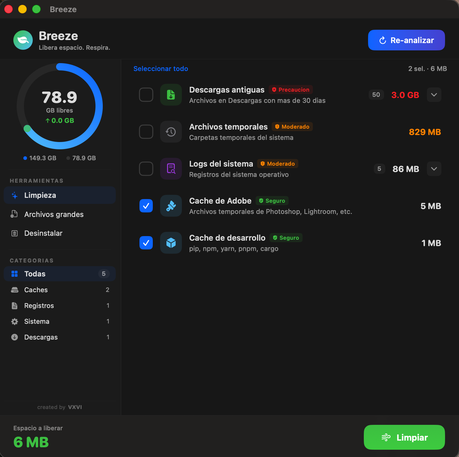 Breeze app screenshot